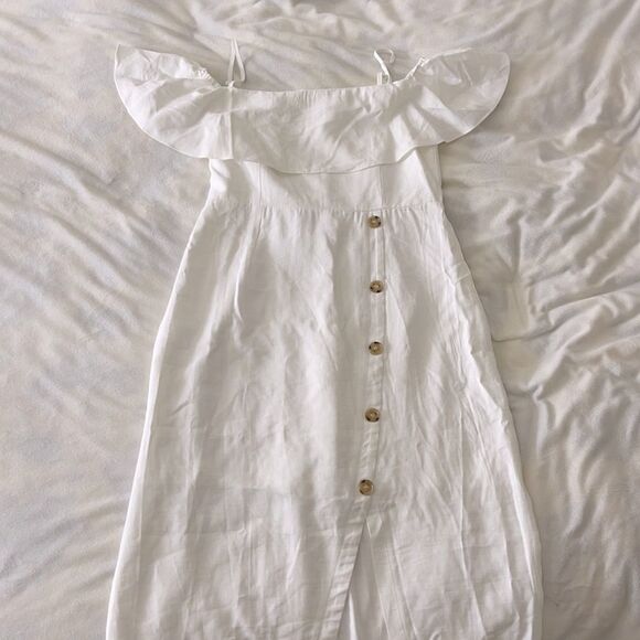 Never worn,White midi dress - Picture 1 of 2